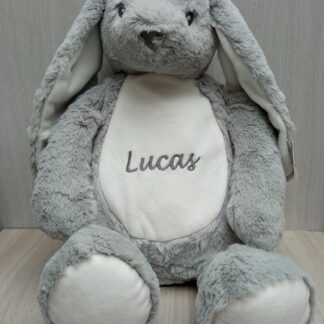 Knuffel Konijn grijs